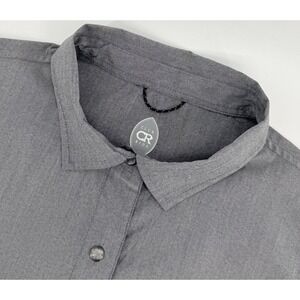 Club Ride Snap Shirt Men L Gray Cycling MTB Stretch Performance